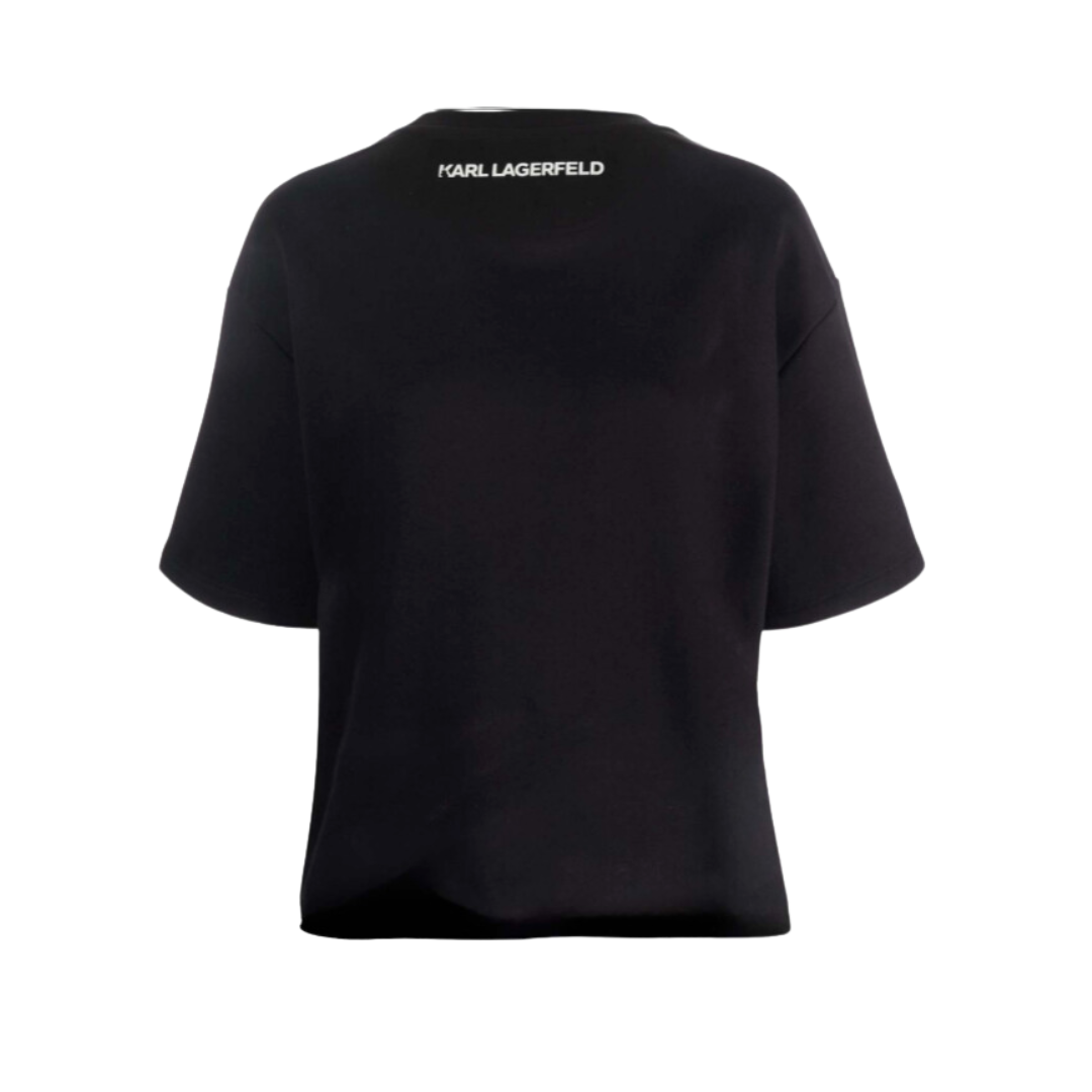 KARL LAGERFELD BLACK SIGNATURE TSHIRT