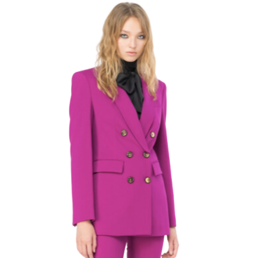 PINKO DOUBLE BREASTED BLAZER (PINK)