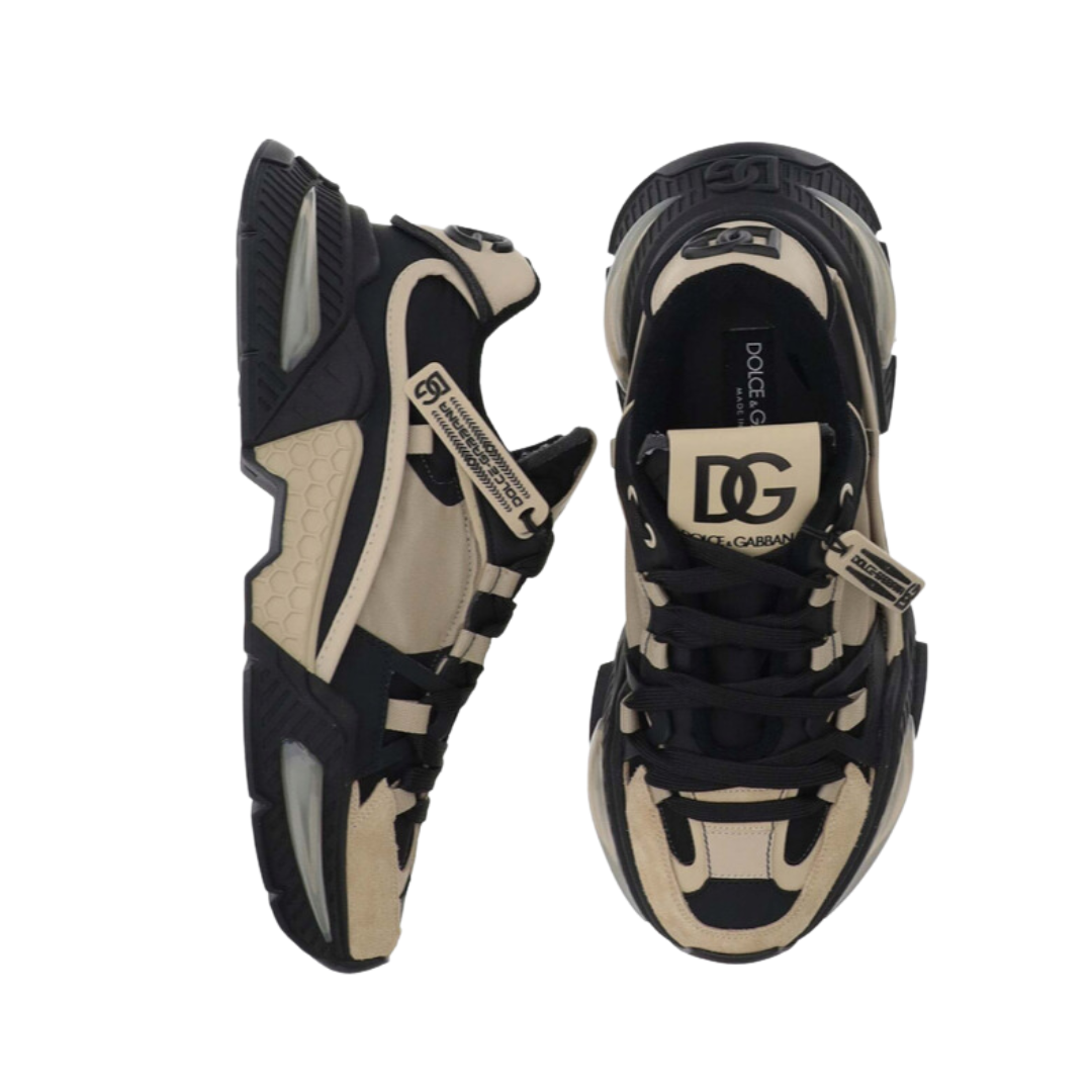 DOLCE & GABBANA MIXED-MATERIAL AIRMASTER SNEAKERS