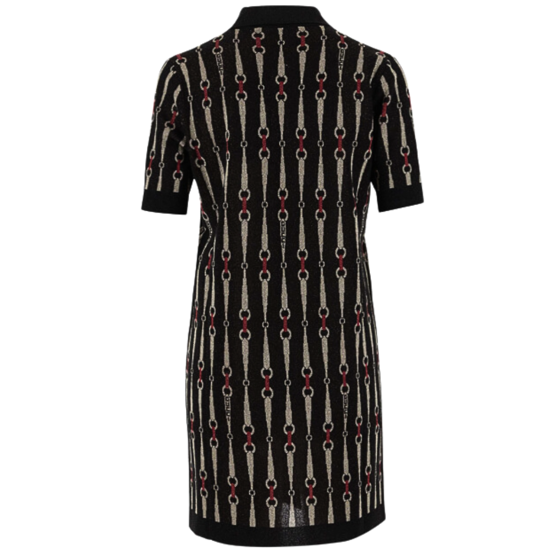 GUCCI HORSEBIT JACQUARD POLO DRESS