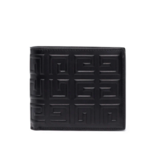 Givenchy Embossed Logo Leather 6 CC Card Holder Wallet