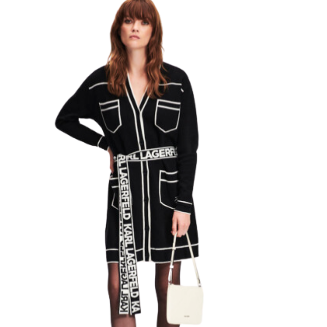 KARL LAGERFELD KNITWARE CARDIGAN DRESS