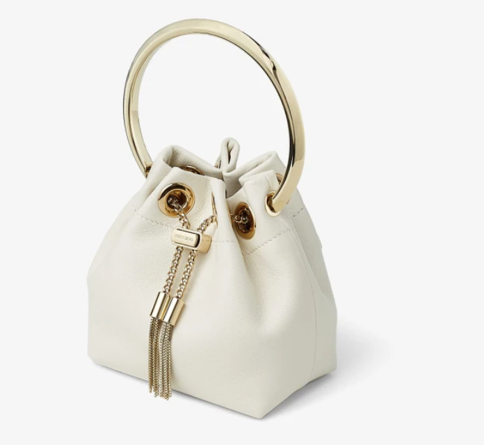 Jimmy Choo Micro Bon Bon Latte Smooth Nappa Mini Bag